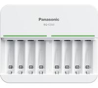 Panasonic BQ-CC63SBA Eneloop - Batería Recargable Individual, 8 Posiciones, Cargador rápido de 5 Horas con 8 Indicadores de Carga LED