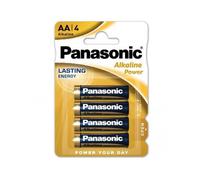 Panasonic - bronze pila alcalina aa lr6 blister*4
