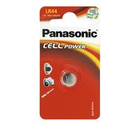 Pila de botón alcalina PANASONIC LR44 1,5V en blister