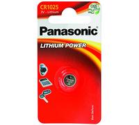 Panasonic CR1025 Pila botón de litio no-recargable, 3V, 30 mAh, Paquete de 1 unidad