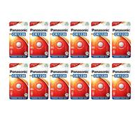 Panasonic CR1220 Pilas de botón de litio 3 V Paquete de 12 unidades (12 blísters individuales)