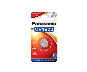 Panasonic CR1620 Pila botón de litio no-recargable, 3V, 75 mAh, Paquete de 1 unidad
