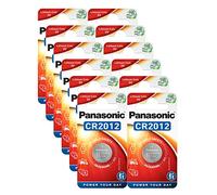 Panasonic CR2012 - Batería de litio de 3 V, paquete de 12 unidades