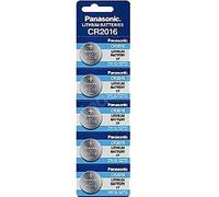 Panasonic CR2016 3 V batería de litio 1 Pack x (5 unidades) = 5 pilas de un solo uso