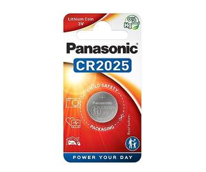 Panasonic CR2025 Pila botón de litio no-recargable, 3V, 165 mAh, Paquete de 1 unidad