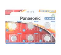 Panasonic CR2025 Pila botón de litio no-recargable, 3V, 165 mAh, Paquete de 6 unidades