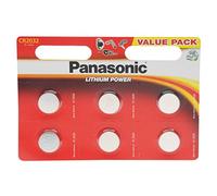 Panasonic CR2025 Pila botón de litio no-recargable, 3V, 165 mAh, Paquete de 6 unidades