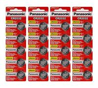 Panasonic CR2032 - Batería de botón de litio de 3 voltios (20 baterías)