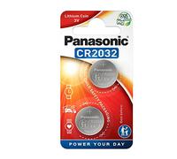 Panasonic CR2032 Pila botón de litio no-recargable, 3V, 225 mAh, Caja de 12 paquetes de 2 unidades