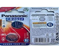 Panasonic CR2032 Pila botón de litio no-recargable, 3V, 225 mAh, Paquete de 2 unidades