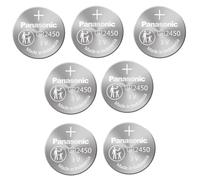 Panasonic CR2450 CR 2450 Litio 3v Batería Pack de 7