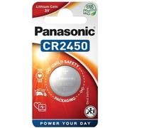Panasonic CR2450EL/1B Pila botón de litio no-recargable, 3V, 620 mAh, Paquete de 1 unidad