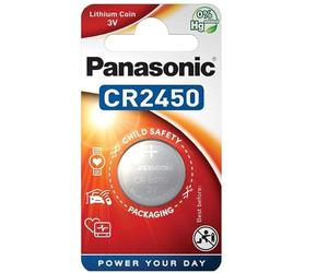 Panasonic CR2450EL/1B Pila botón de litio no-recargable, 3V, 620 mAh, Paquete de 1 unidad
