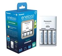 Panasonic Eneloop BQ-CC51 52051E40 - Cargador de Pilas Redondas para Pilas AA y AAA de 2/4 Pilas AA de 1900 mAh, Color Blanco