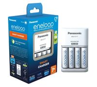 eneloop Smart. Cargador para 1 a 4 pilas AA/AAA Ni-MH con 4 pilas eneloop AA/Mignon de capacidad mejorada y 7 funciones de seguridad.
