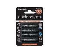 Panasonic Eneloop Pro - Pilas Recargables Ni-MH AA, Paquete de 4