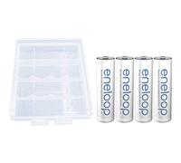 Panasonic Eneloop SY3052654 - Pack 4 Pilas Recargables (AA, con Estuche)