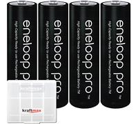 Panasonic Eneloop XX Pro HR-3UWXB - Paquete de 4 pilas AA (1450-2500 mAh)