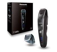 Panasonic ER-SB40-K803 Trimmer de Barba para Hombres, Resistente al Agua, 20 Ajustes de Longitud, Inalámbrico/Cable, Indicador LED, Negro