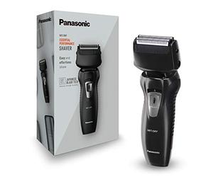 Panasonic ES-RW31-K503 - Afeitadora y recortadora para hombre (2 en 1, hojas precisión nanométrica, cabezal giratorio flexible, lavable, hojas dobles, luz de carga) negro