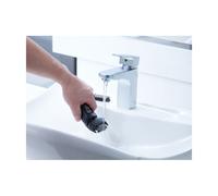 Panasonic ES-RW31-K503 - Afeitadora y recortadora para hombre (2 en 1, hojas precisión nanométrica, cabezal giratorio flexible, lavable, hojas dobles, luz de carga) negro