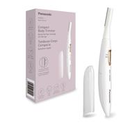 Panasonic ES-WR51 Recortadora Corporal Compacta, Depiladora para Mujeres, Afeitadora para Mujeres, En Seco, Funciona con Pilas (se requiere 1 AAA), Tapa Protectora, Cepillo De Limpieza, Color Blanco