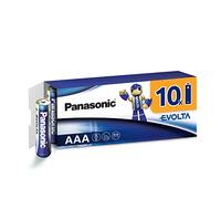 PANASONIC - Lote de 4 ampollas de 10 pilas alcalinas Evolta AAA LR03