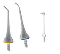 Panasonic EW0950, Tubos de recambio para irrigador, Blanco con azul, verde, amarillo, 2 Unidades & Boquillas de repuesto WEW0984 para irrigador bucal