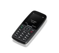 Panasonic KX-TF400EXB 4G - Teléfono móvil con teclas de fácil uso, 200 horas en espera, carga USB-C, pantalla de 2,4 pulgadas, Bluetooth, linterna LED, cámara, IP44, resistente al agua, color negro