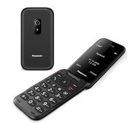 Panasonic KX-TF600 Teléfono 4G Fácil, Llamadas Volte Claras, 290 Horas en Espera, Carga Rápida USB-C, Pantalla 2,8", Bluetooth, Linterna LED, Resistente IP44, Teclas Iluminadas, Negro