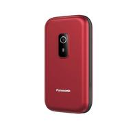 Panasonic KX-TF600EXR Teléfono Móvil Tipo Concha 4G Fácil de Usar, Volte, Pantalla 2,8", USB-C, Bluetooth, Cámara, Linterna LED, IP44, Batería hasta 290h Standby, Rojo