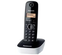 Panasonic KX-TG1611 DECT Identificador de llamadas Negro, Color blanco - Teléfono (Teléfono DECT, Escritorio, Negro, Color blanco, 50 entradas, 1 líneas, Ámbar) [Versión Importada]