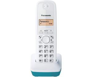 Panasonic KX-TG1611 Teléfono Inalámbrico Blanco/Turquesa