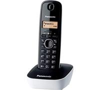 Panasonic KX-TG1611FRW - Teléfono fijo inalámbrico DECT, color negro (importado) [versión importada]