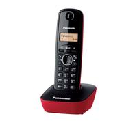 Panasonic KX-TG1611 Teléfono DECT Identificador de llamadas Negro, Rojo