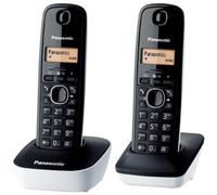 Panasonic KX-TG1612 - Teléfono (DECT, 50 entradas, Identificador de Llamadas) Color Blanco, Negro [Versión Importada]
