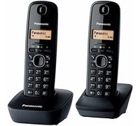Panasonic KX-TG1612 Teléfono DECT Identificador de llamadas Negro