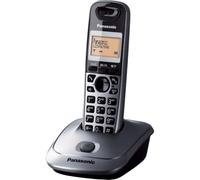 Panasonic KX-TG5511FX - Teléfono (DECT, Negro, LCD, Polifónico, Escritorio, Naranja)