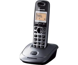 Panasonic KX-TG5511FX - Teléfono (DECT, Negro, LCD, Polifónico, Escritorio, Naranja)