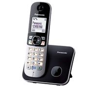 Panasonic KX-TG6811 - Teléfono (Teléfono DECT, Altavoz, 120 entradas, Identificador de Llamadas, Negro, Plata) [versión importada]