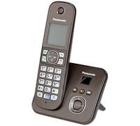 Panasonic KX-TG6821GA - Teléfono (DECT, 18 min, Polifónico, Escritorio, 120 entradas), color marrón [Importado de Alemania] [versión importada]