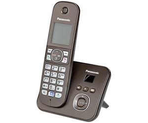 Panasonic KX-TG6821GA - Teléfono (DECT, 18 min, Polifónico, Escritorio, 120 entradas), Color marrón [Importado de Alemania] [versión importada]