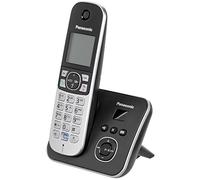 Panasonic KX-TG6821GB - Teléfono Fijo Digital (inalámbrico, Pantalla LCD, identificador de Llamadas), Negro y Plateado [versión importada]