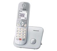 Panasonic KX-TG6851 - Teléfono Fijo Inalámbrico Digital (Bloqueo de Llamadas, Manos Libres, Modo No Molestar, Reducción de Ruido Ambiente, Distintos Tonos de Llamada, Agenda), Plata