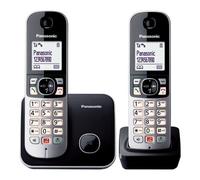 Panasonic KX Tg6852jtb Teléfono sin Cable Duo Twin Dect Silver Y Black