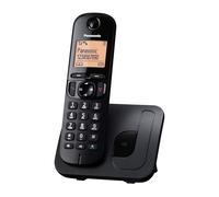 Panasonic KX-TGC210 Teléfono fijo inalámbrico, LCD, Identificador de llamadas, Agenda de 50 números, Tecla de navegación, Modo ECO, Reducción de ruido, Negro