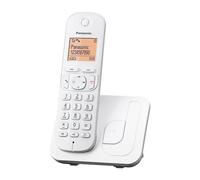 Panasonic KX-TGC210SPW Teléfono Inalámbrico Digital, Unidad Base y 1 Auriculares, Identificador y Bloqueo de Llamadas, Altavoz Manos Libres, Modo Ecológico, Reloj Despertador, Pantalla LCD, Blanco