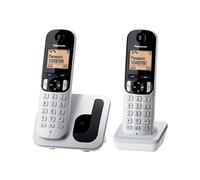Panasonic KX-TGC212SPS Teléfono Fijo Inalámbrico Duo Digital (LCD 1,6", DECT, Agenda, Alarma, Bloque Llamadas, Intercomunicador Entre Unidades), Color Plata