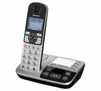 Panasonic KX-TGE520GS teléfono Teléfono DECT Identificador de llamadas Negro, Plata