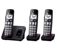 Panasonic KX-TGE823EB Teléfono Inalámbrico Digital Aproximadamente 40 Minutos Contestador Automático con Bloqueo de Llamadas Molestas y Tecla Dedicada, Sonido Amplificado